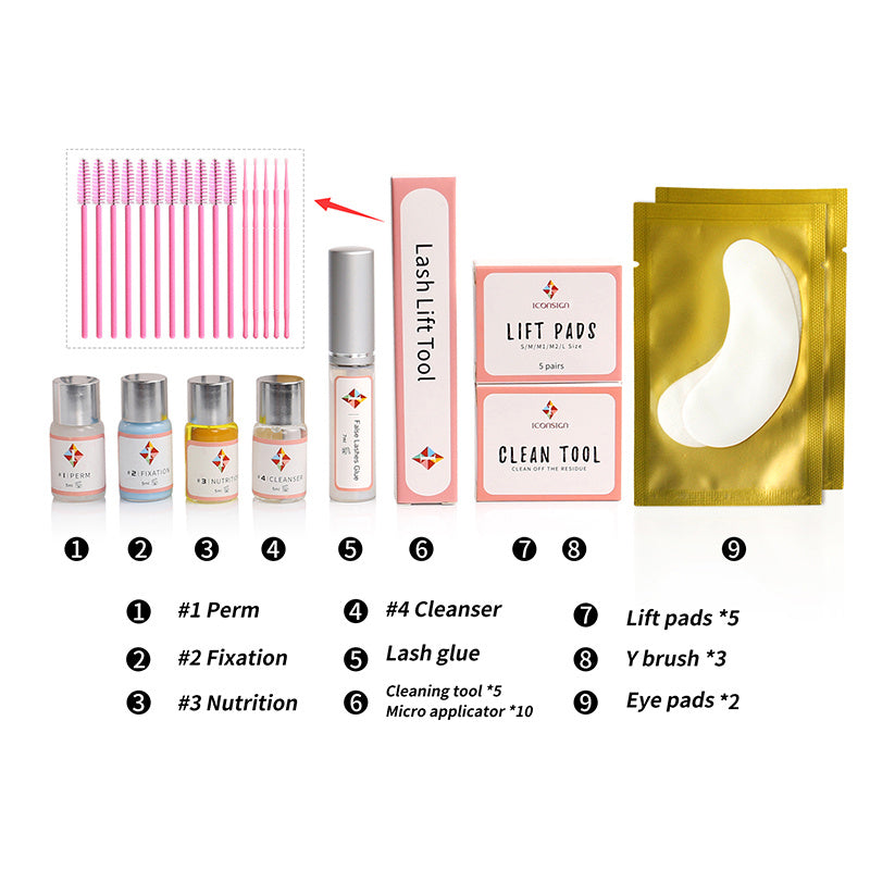 "ICONSIGN Lash Lift Kit Upgrade Version Eyelash Perming and Lifting Tools"