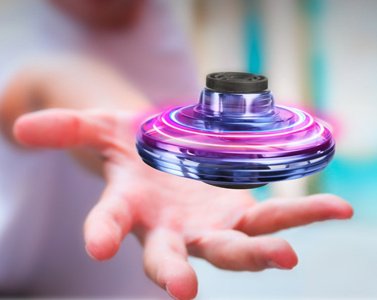 Mini LED UFO Drone – Fingertip Spinner & Flying Toy for Kids