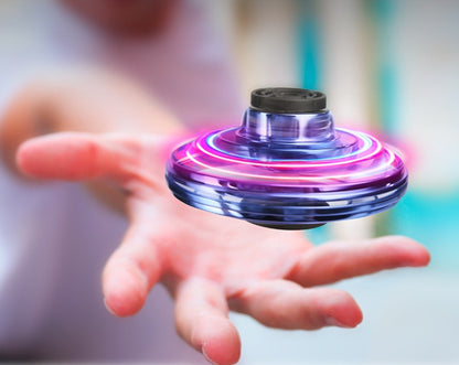 Mini LED UFO Drone – Fingertip Spinner & Flying Toy for Kids