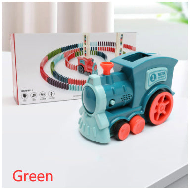 Automatic Domino Train Toy – Electric Block-Laying Puzzle Car