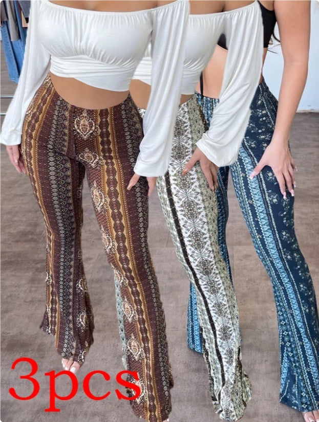 High Elastic Slim Pants – Sexy Print