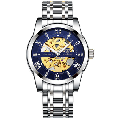 Men’s Fashion Automatic Mechanical Hollow Watch – Waterproof Design