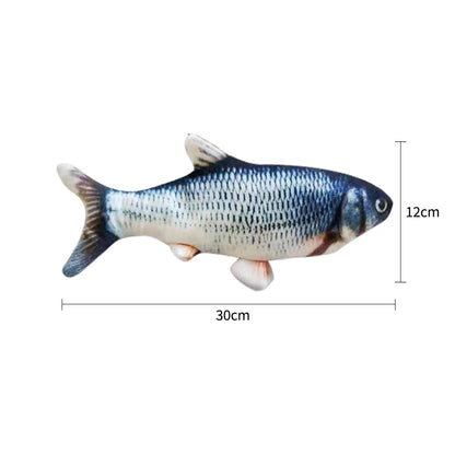 Electric Jumping Fish Cat Toy (Without Catnip) – Realistic Simulation Plush Pet Toy