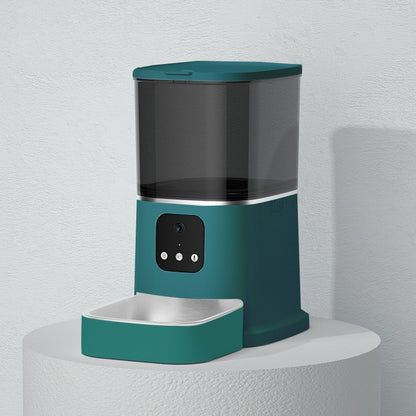 Smart Automatic Pet Feeder – Large Capacity WiFi Food Dispenser with Voice Recording, Timer & App Control for Cats & Dogs