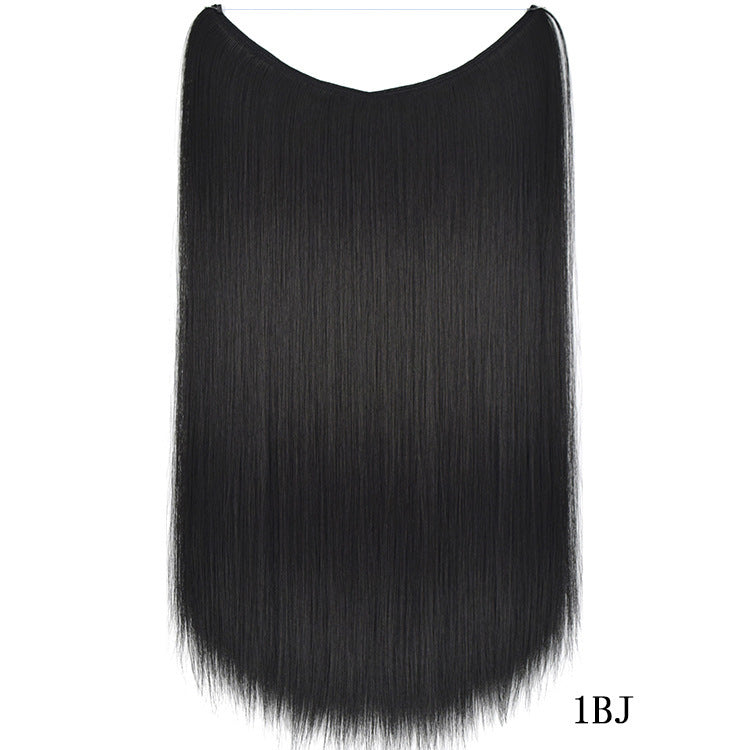 22-Inch Invisible Wire Hair Extension – Silky Straight Synthetic