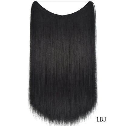22-Inch Invisible Wire Hair Extension – Silky Straight Synthetic