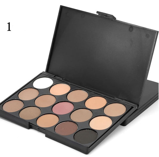 15 Color Earth Tone Smoky Eyeshadow Palette