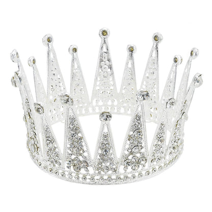 Alloy Hollow Diamond Bridal Crown