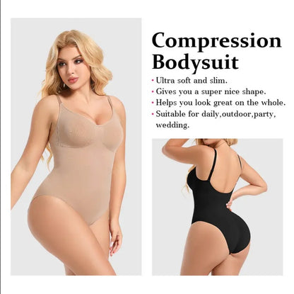 Women’s Seamless One-Piece Body Shaper Swimsuit