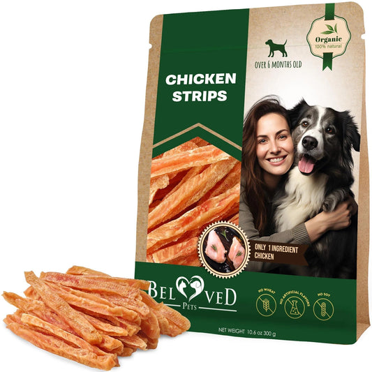 Chicken Strips Dog Treats – Human Grade Grain-Free Meat Sticks (10.6 oz)