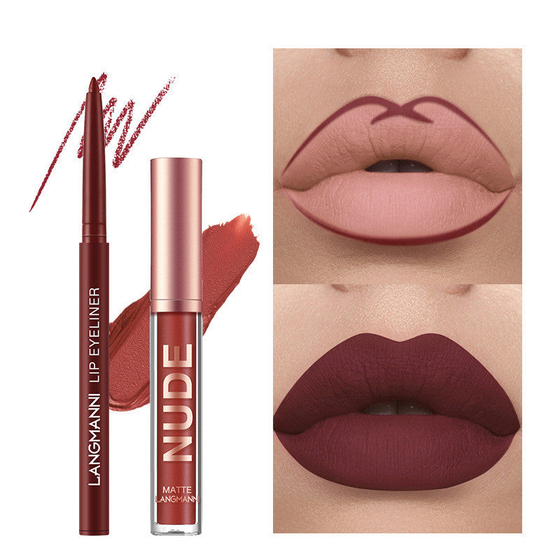 12-Pcs Lipstick & Lip Liner Set – Waterproof Long-Lasting Matte Makeup