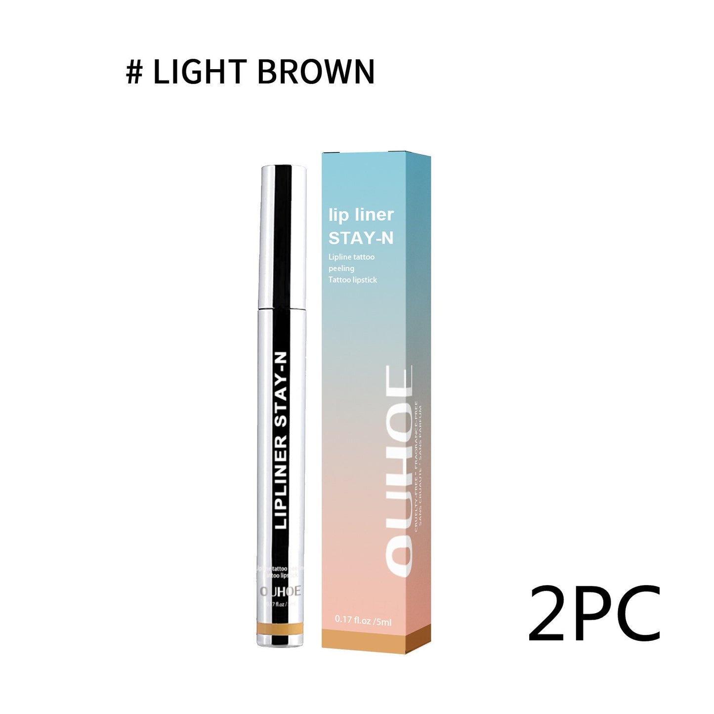 Dark Brown Lip Liner Pen – Waterproof & Long Lasting