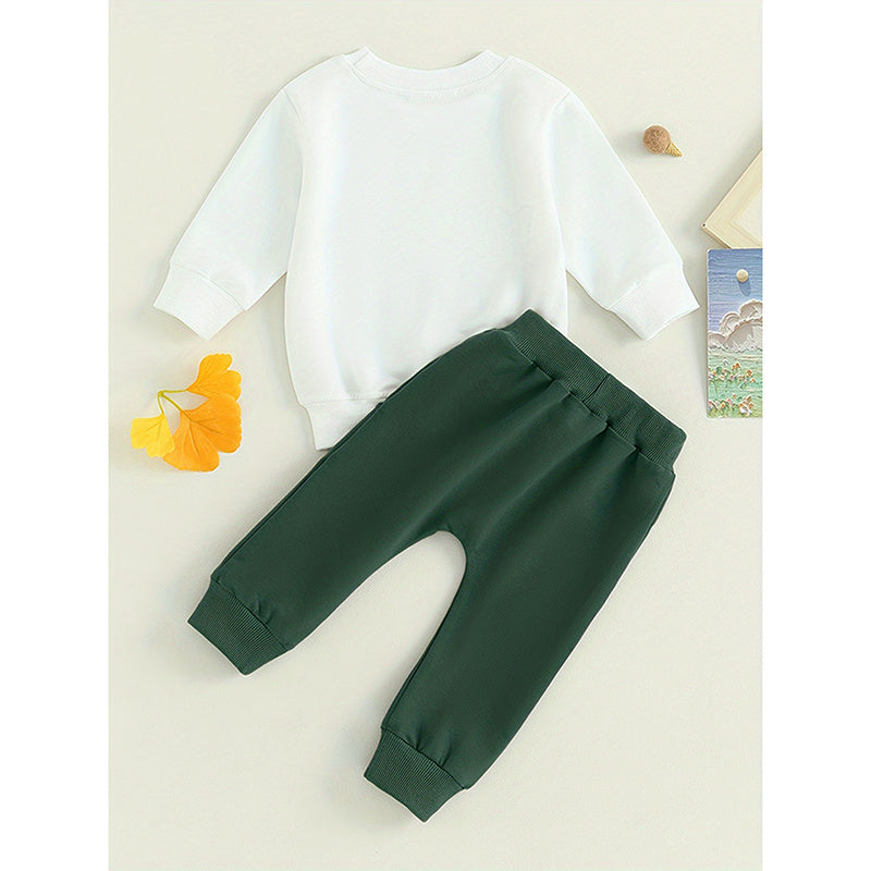 Toddler Boy “Mama’s Boy” Sweatshirt & Pants Outfit Set