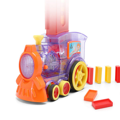 Automatic Domino Train Toy – Electric Block-Laying Puzzle Car