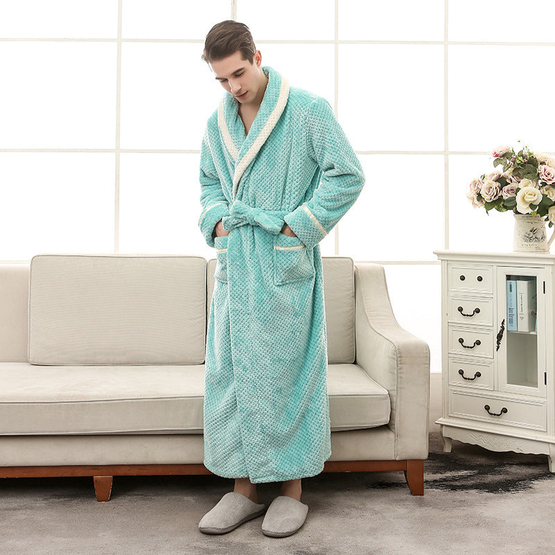 Couple Winter Pajama & Bathrobe Set – Cozy Couple Gown