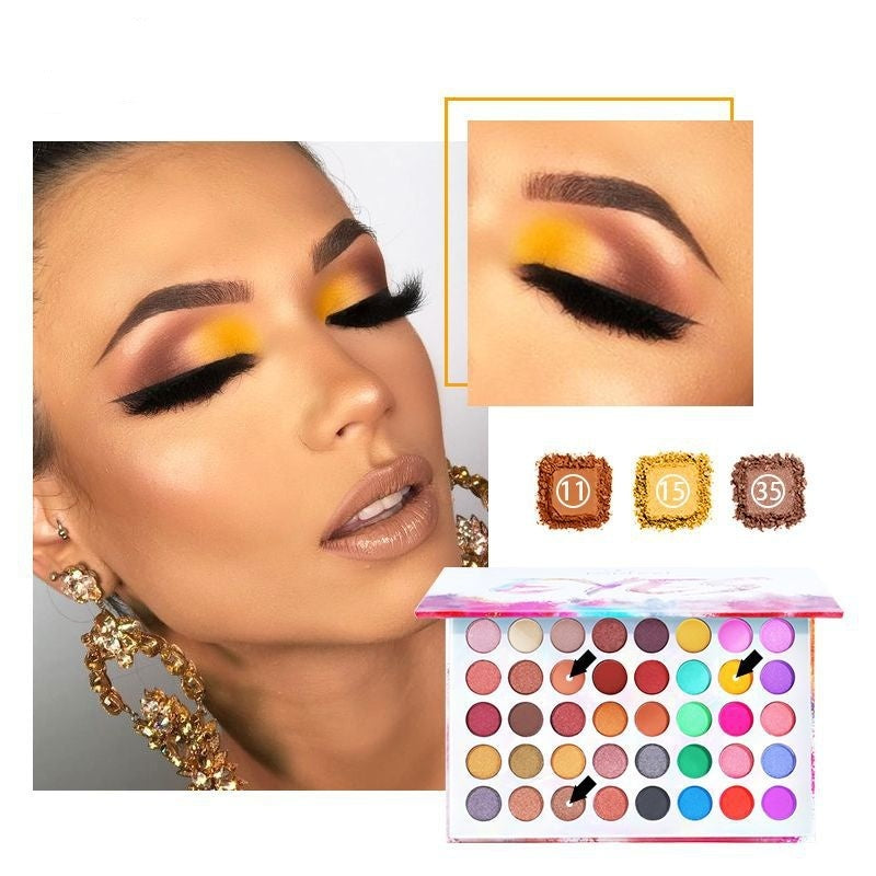 Shimmer Matte Eyeshadow Palette – Multi-Color Combination
