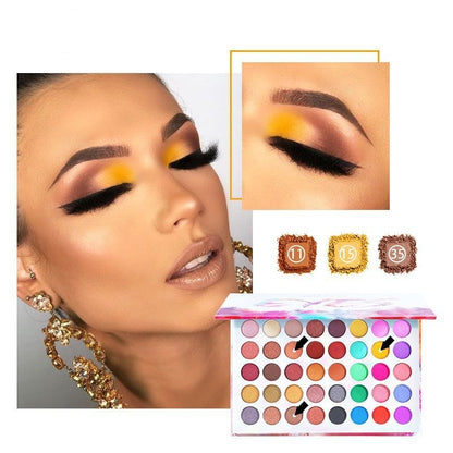 Shimmer Matte Eyeshadow Palette – Multi-Color Combination