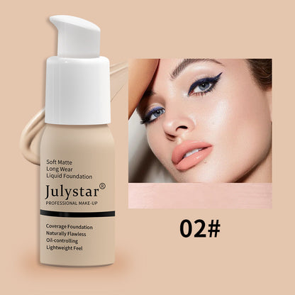 "Waterproof Liquid Foundation Concealer Long Lasting Makeup"