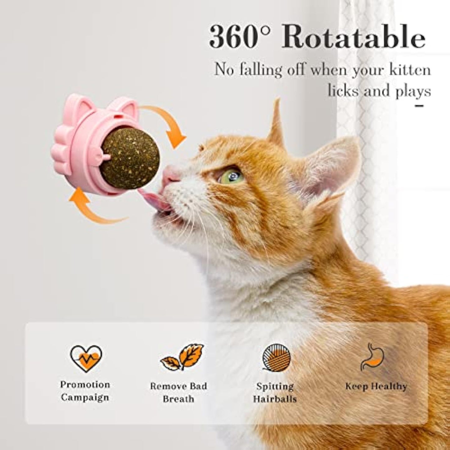 Catnip Wall Balls – Healthy Cat Toys for Teeth Cleaning & Chewing