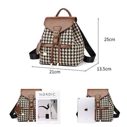 Women’s Houndstooth Travel Backpack
