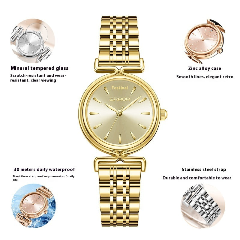 Women’s Retro Mesh Strap Watch