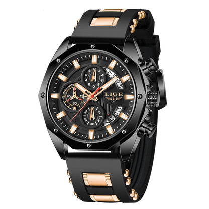Luxury Men’s Sport Watch – Waterproof Quartz Chronograph