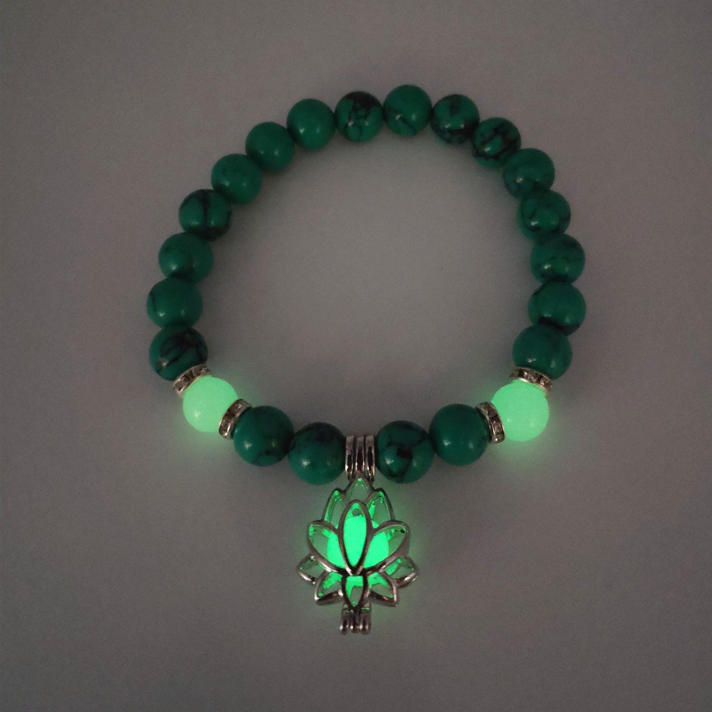 Luminous Lotus Natural Stone Healing Bracelet