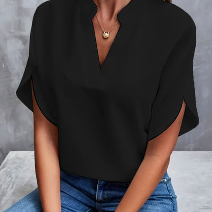 Women’s Summer V-Neck Chiffon Shirt