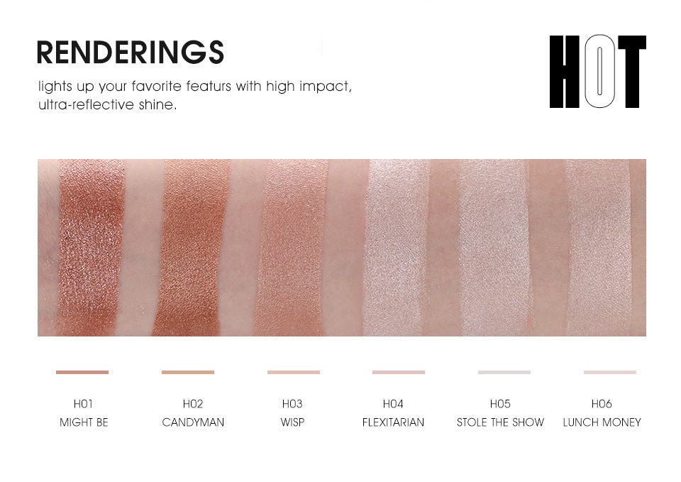 MYS 6-Color Contour & Highlighter Palette