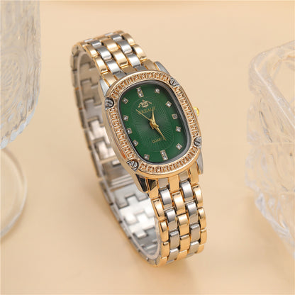 Rhinestone Luxury Oval Dial Watch