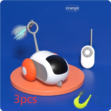 Remote Control Interactive Cat Car Toy – USB Rechargeable Smart Automatic Chasing Pet Toy