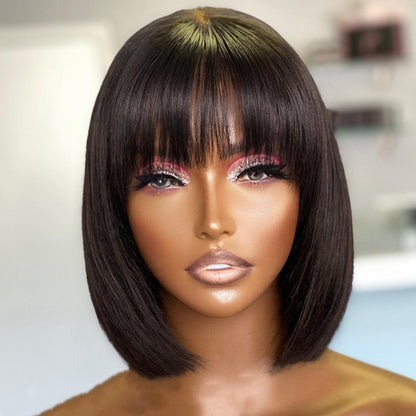 Su Bob Human Hair Lace Wig – Short Stylish Bob