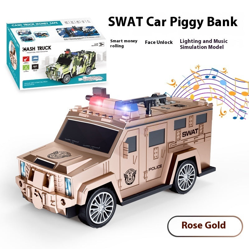 Cartoon Piggy Bank Smart Face Unlock