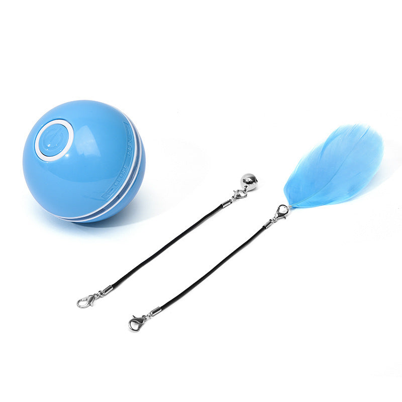 LED Laser Rolling Cat Toy Ball – Electronic Interactive Play Toy for Pets
