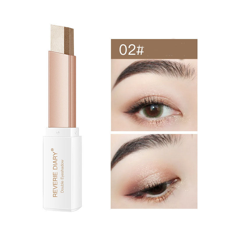 Lazy Eyeshadow Stick – Double Color Shimmer Waterproof