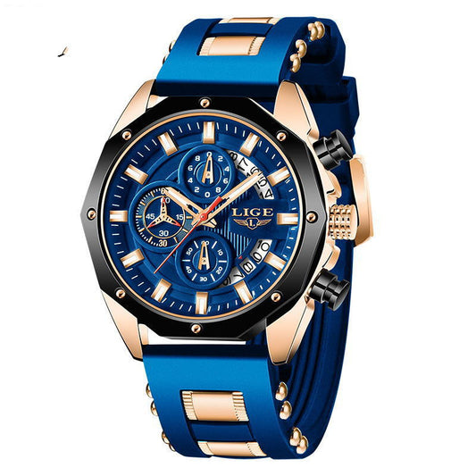 Luxury Men’s Sport Watch – Waterproof Quartz Chronograph