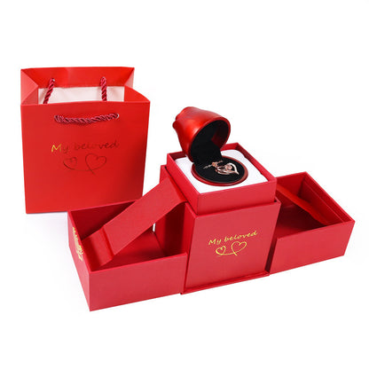 Women’s Zircon Four-leaf Clover Necklace – Multi-Wear Detachable Clavicle Chain