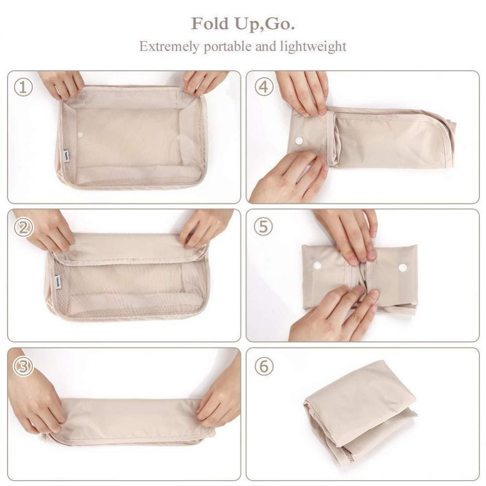 8pcs Travel Packing Cubes – Luggage Organizer Set for Clothes, Shoes & Underwear