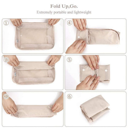 8pcs Travel Packing Cubes – Luggage Organizer Set for Clothes, Shoes & Underwear
