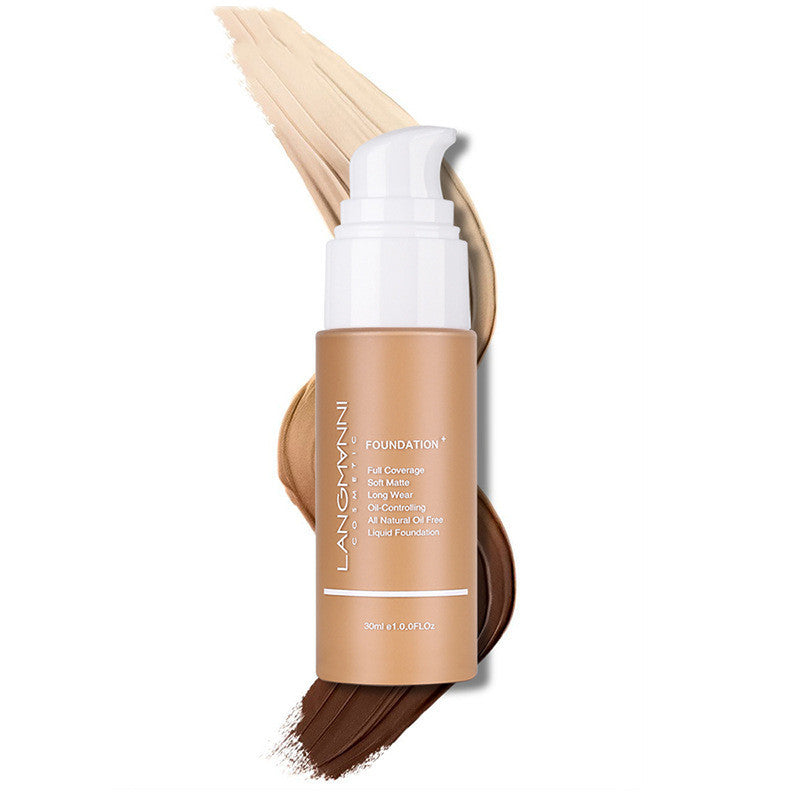 "Liquid Foundation Oil Control Concealer Makeup Base"