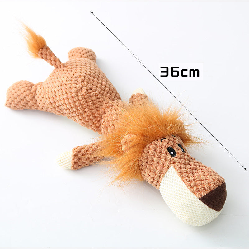 Plush Puppy Chew Toy with Squeaker for Small Dogs