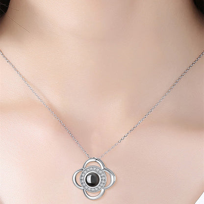 Valentine’s Day Metal Rose Jewelry Box – Necklace Gift