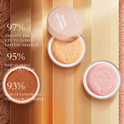 "PHOFAY Soft Touch Loose Setting Powder Makeup"
