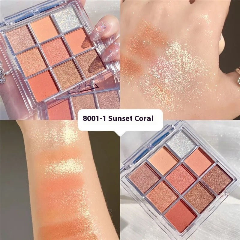 Acrylic Eyeshadow Palette – 9 Colors Fashion Personality