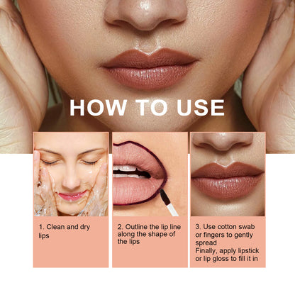 Dark Brown Lip Liner Pen – Waterproof & Long Lasting