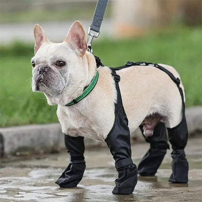 Waterproof Dog Shoes – Adjustable Breathable Pet Boots for Outdoor Walking