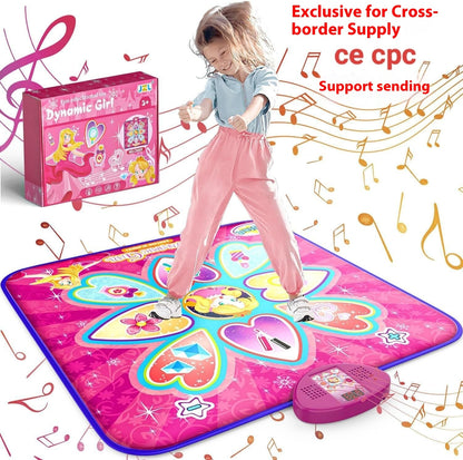 Cross-border Children's Electronic Dancing Mat Wireless Princess Dance Mat Pedal Game Mat Music Blanket Girl Boy Toy