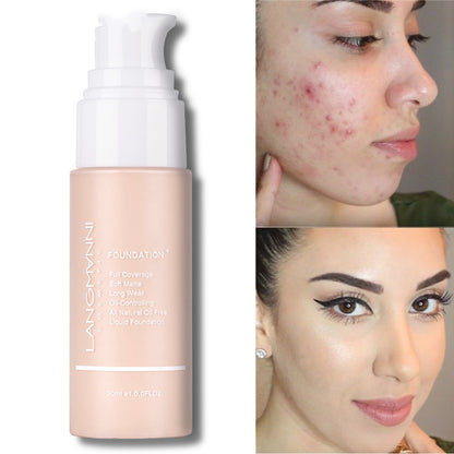 "Liquid Foundation Oil Control Concealer Makeup Base"