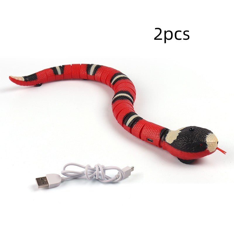 Smart Sensing Cat Toy – USB Rechargeable Electronic Snake Teaser