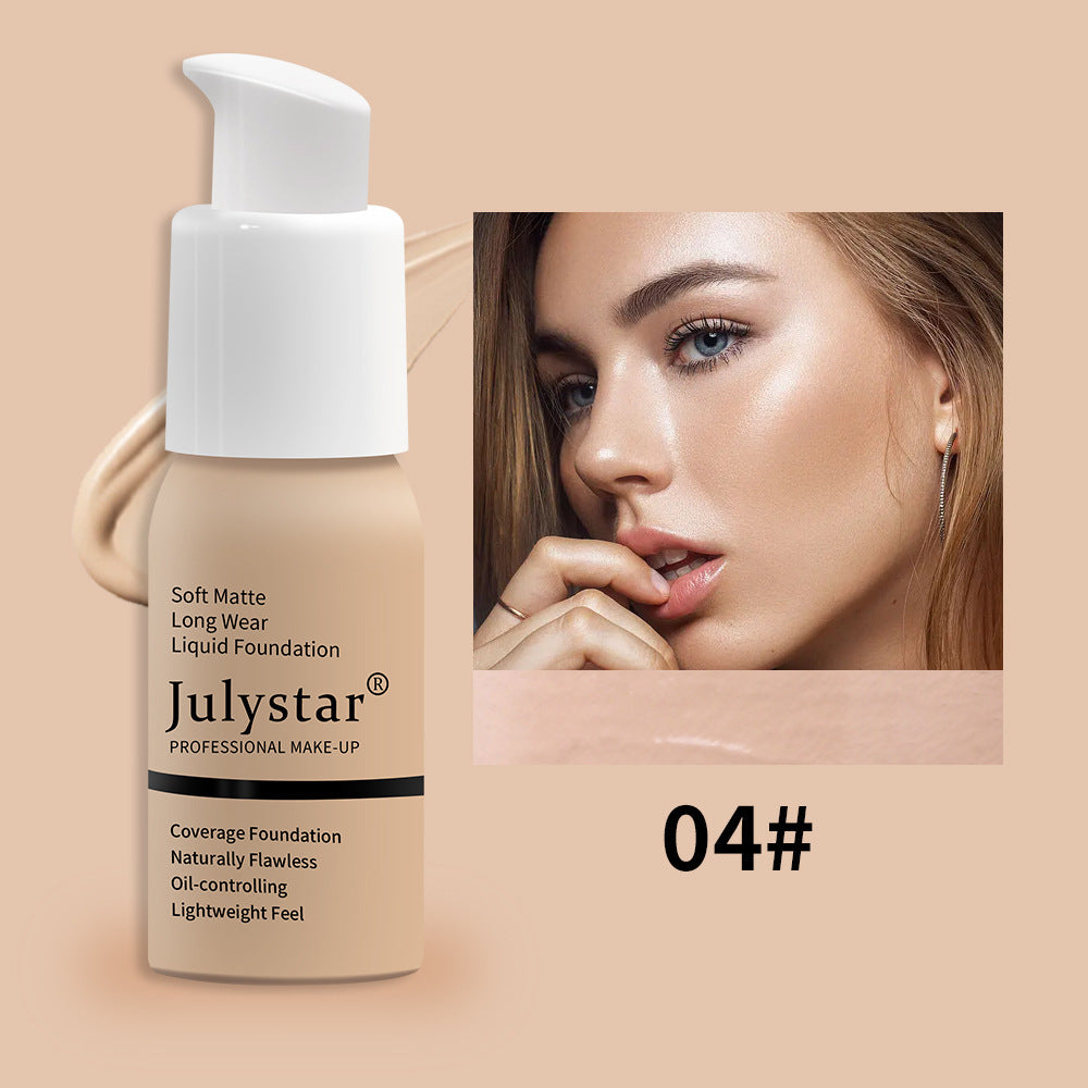 "Waterproof Liquid Foundation Concealer Long Lasting Makeup"